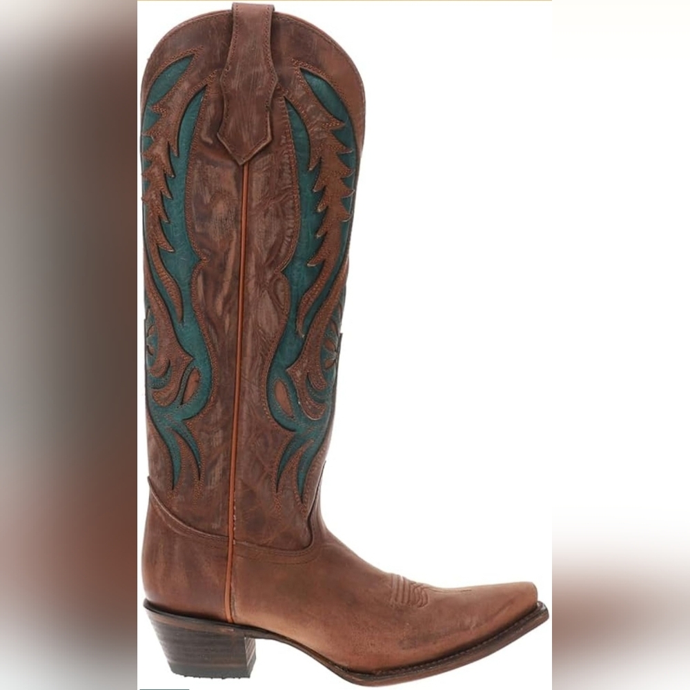 NWT- Circle G By Corral Brown & Turquoise Cowboy Boots